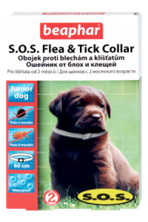 Beaphar S.O.S. For Puppy 65cm pretblusu, pretērču kaklasiksna kucēniem